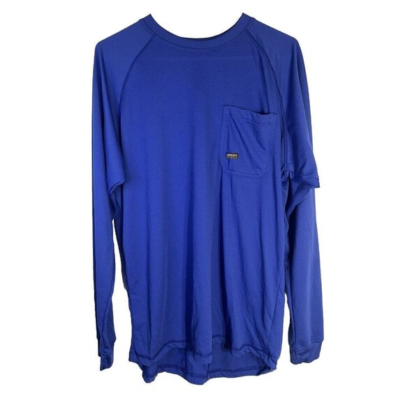 Ariat Other - Ariat Rebar Men Medium Pocket Tee Long-Sleeve Work Wear Performance Shirt E1